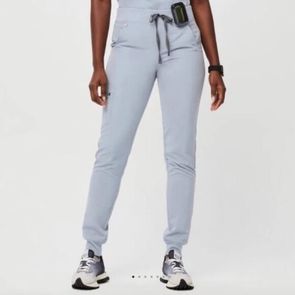 Zamora Jogger Scrub Pants - Dusty Blue - Picture 1 of 5